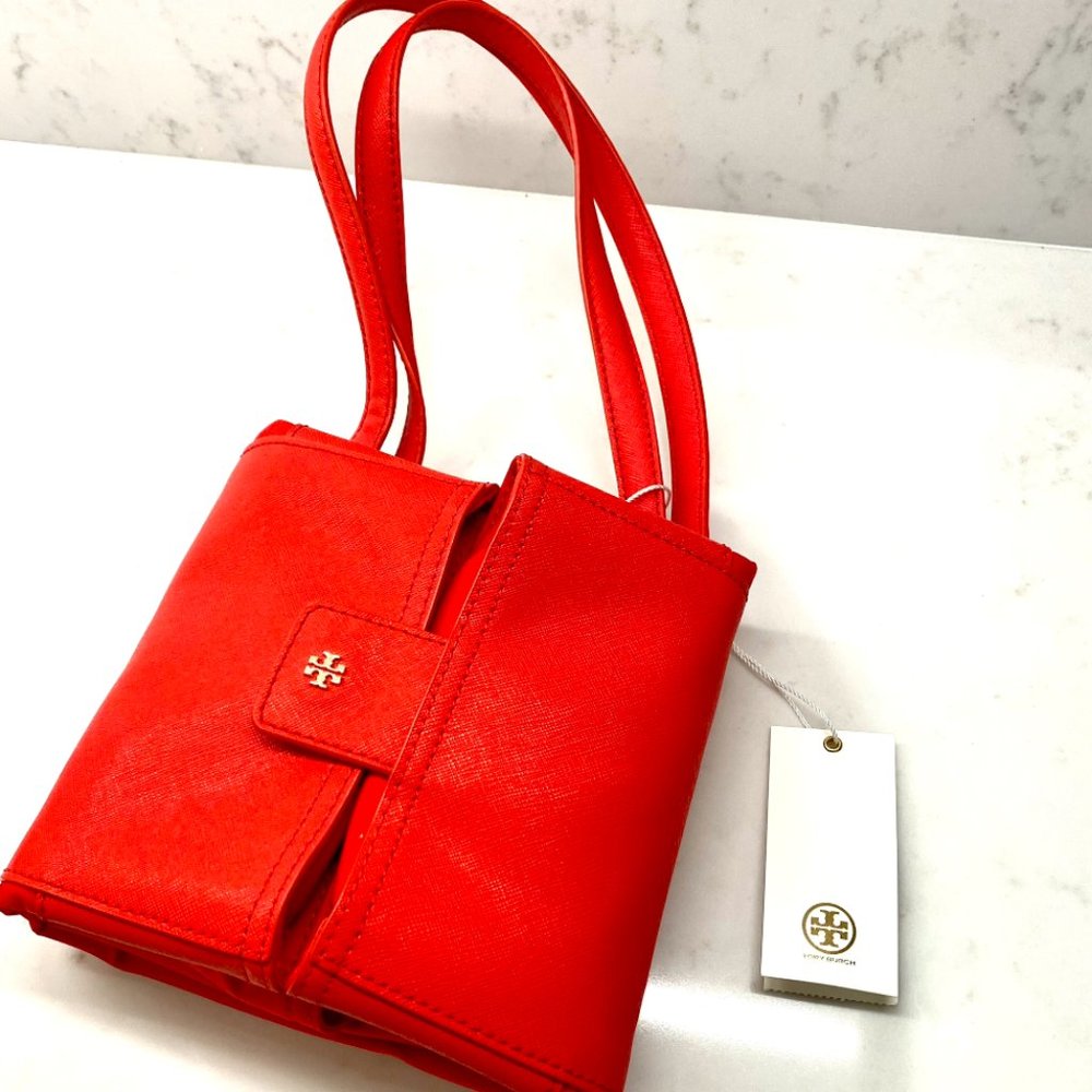 TORY BURCH Ella Packable Tote Red